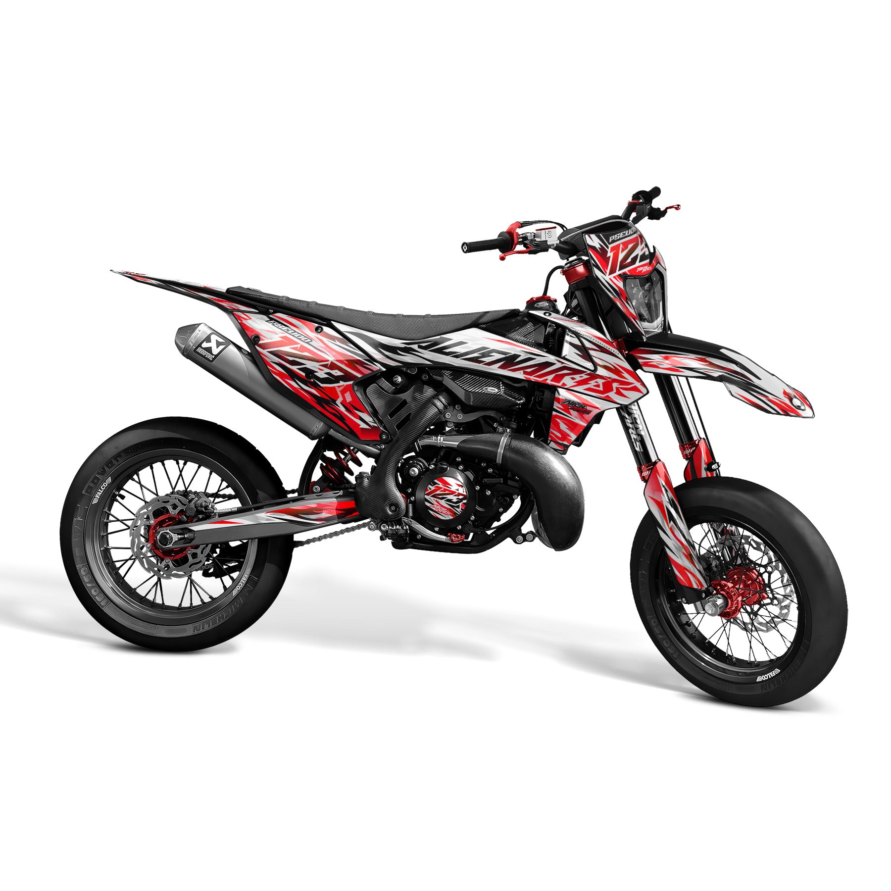 FLAMIX - Supermotard Deko-Kit Semi-Personalisierbar