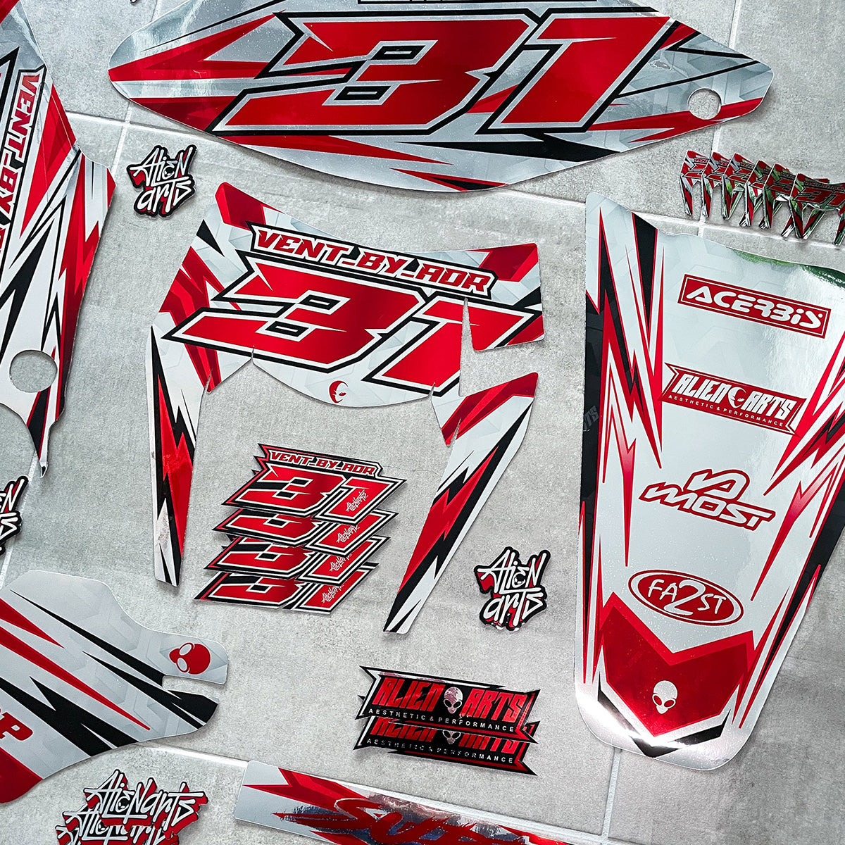 Deko-Set Fantic 50cc | Maßgeschneidert - AlienArts