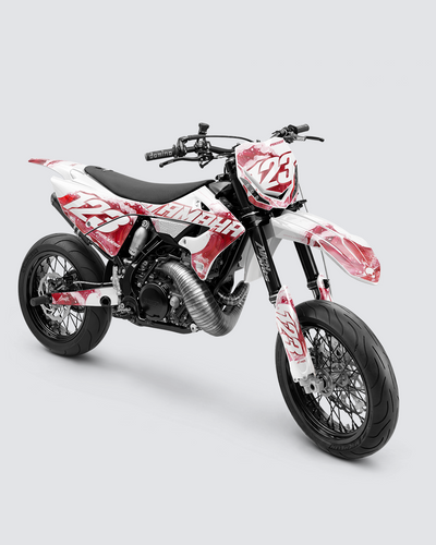 Kit déco supermotard AlienArts TSUMIX rouge