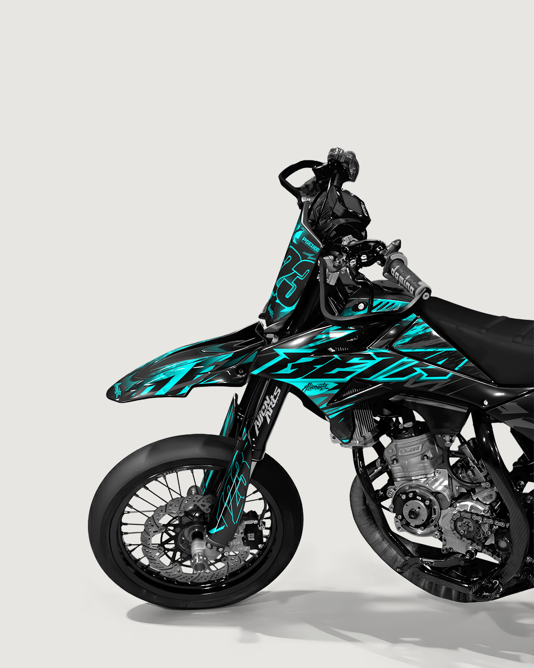 NEMESIS - Kit deco BETA 50cc - Turquoise — vue de face