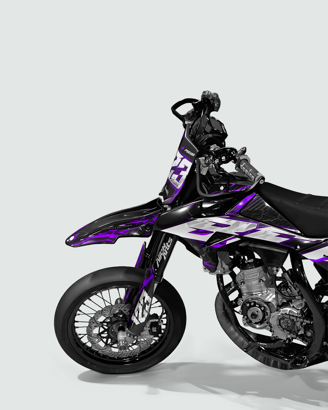 STORMX - Kit deco BETA 50cc - Violet — vue de face
