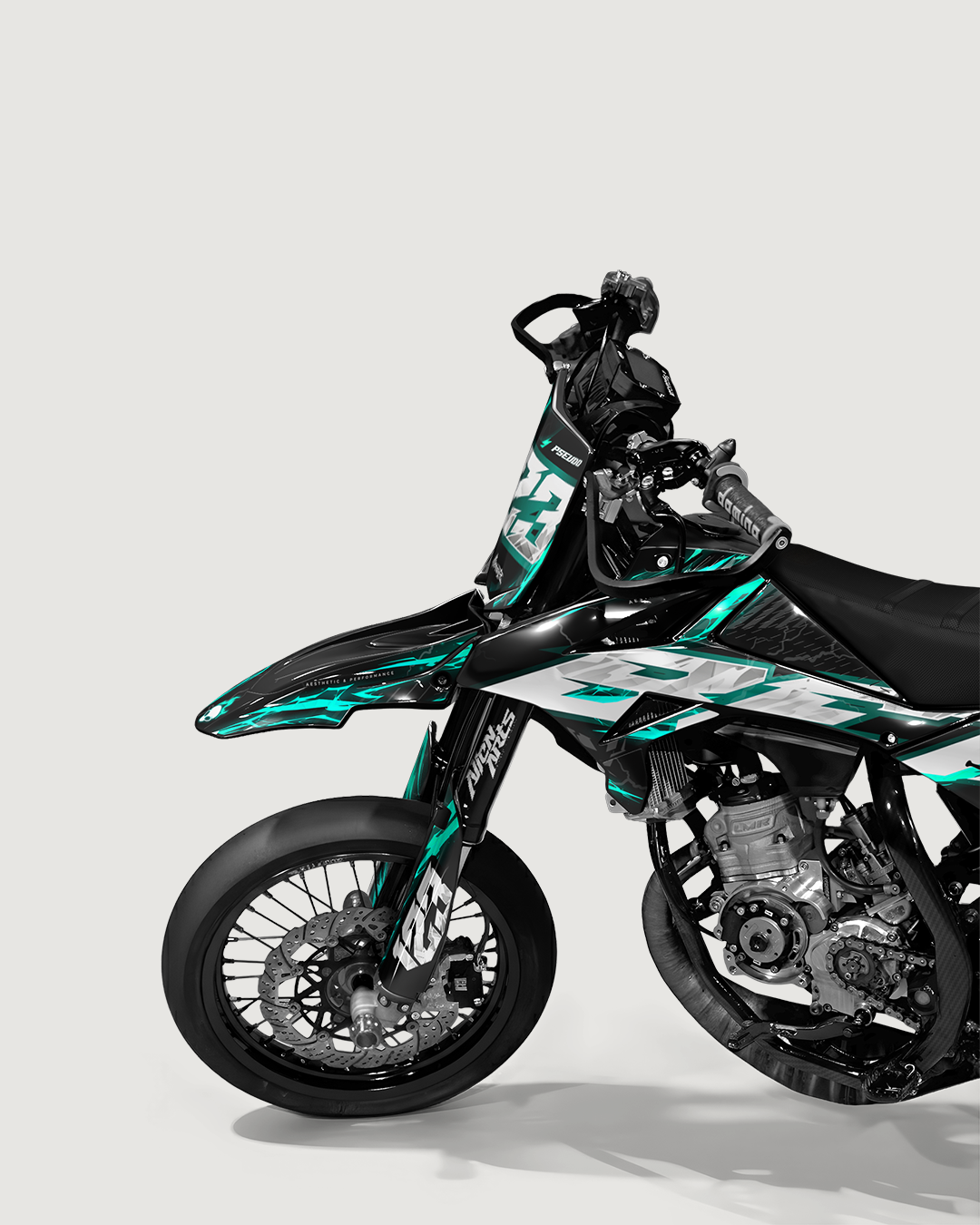 STORMX - Kit deco BETA 50cc - Turquoise — vue de face
