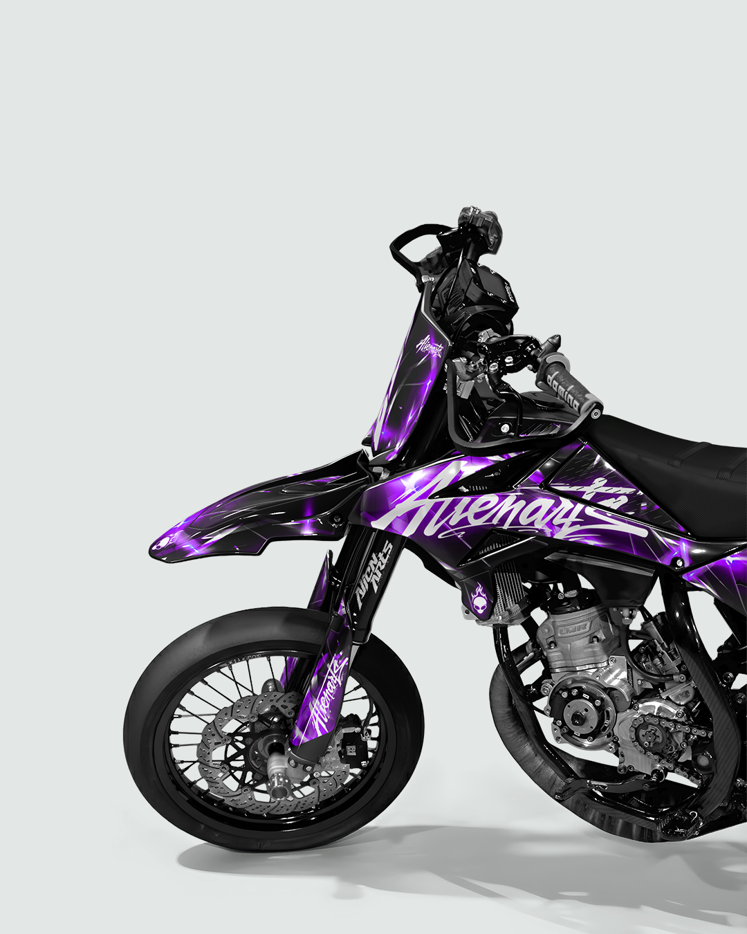 PLASMA - Kit deco BETA 50cc - Violet — vue de face