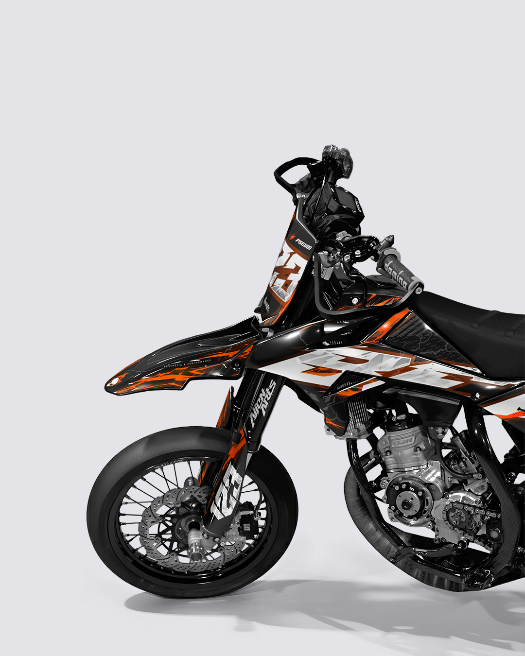 STORMX - Kit deco BETA 50cc - Orange — vue de face