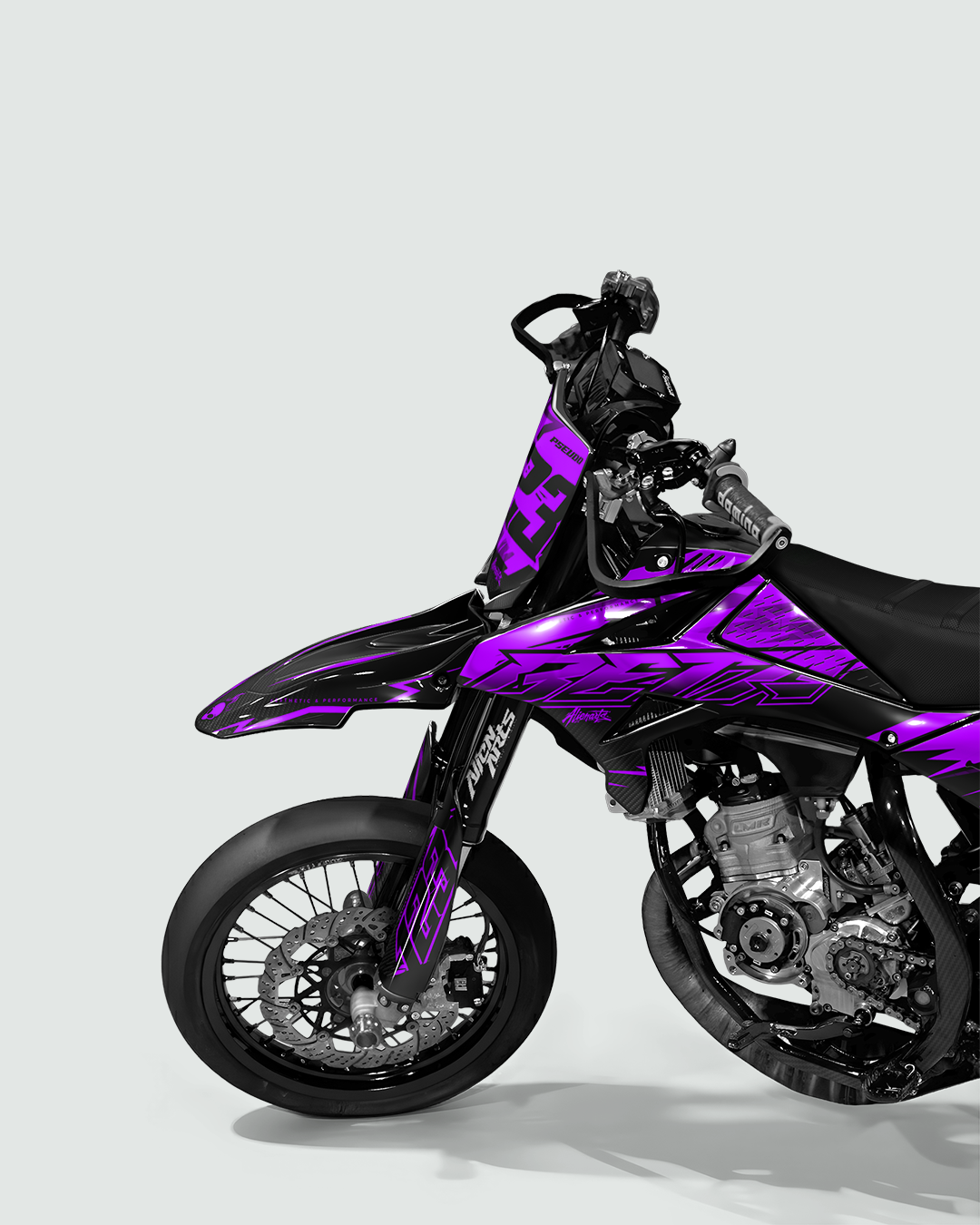 REAPER - Kit deco BETA 50cc - Violet — vue de face