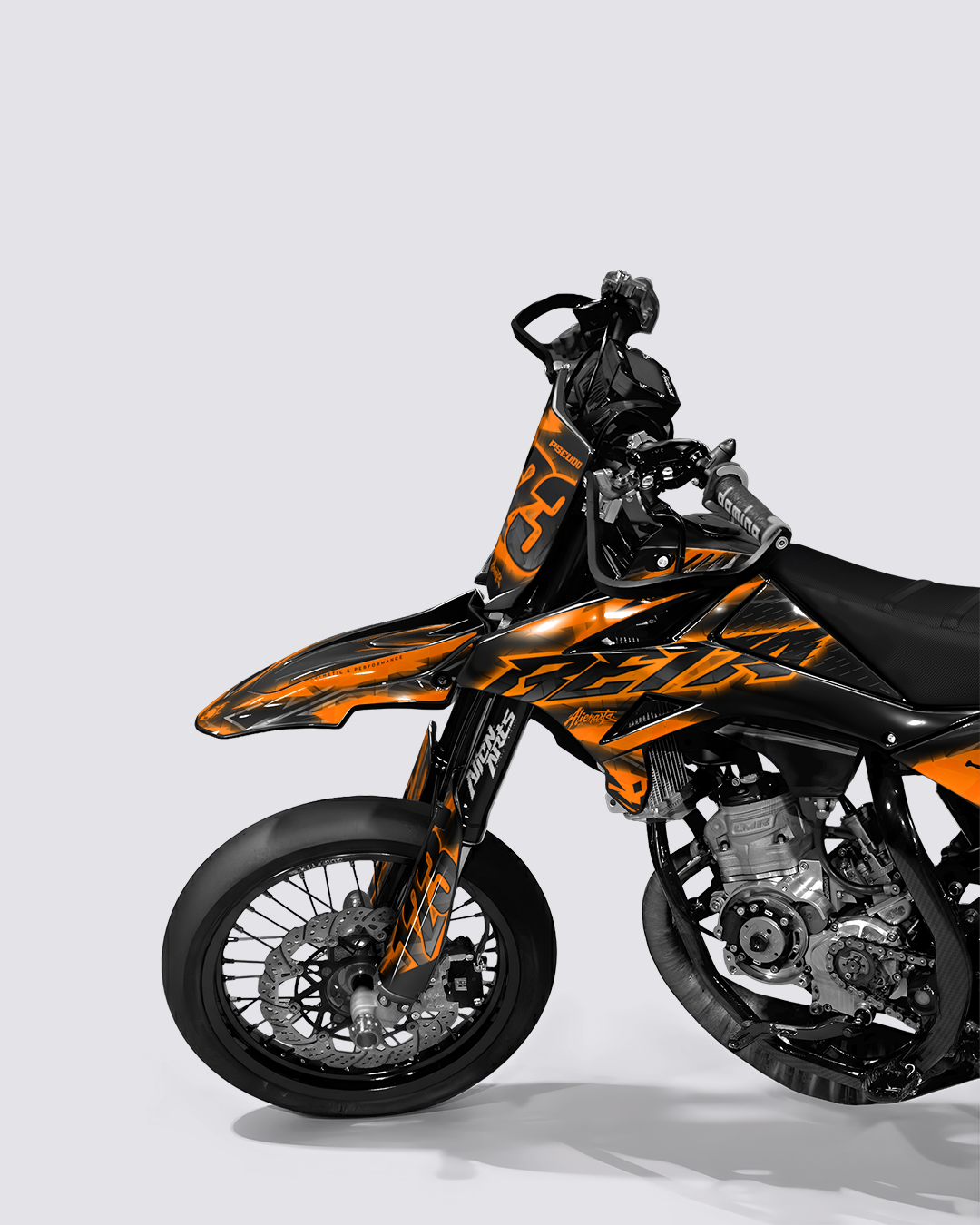 RAZOR - Kit deco BETA 50cc - Orange — vue de face