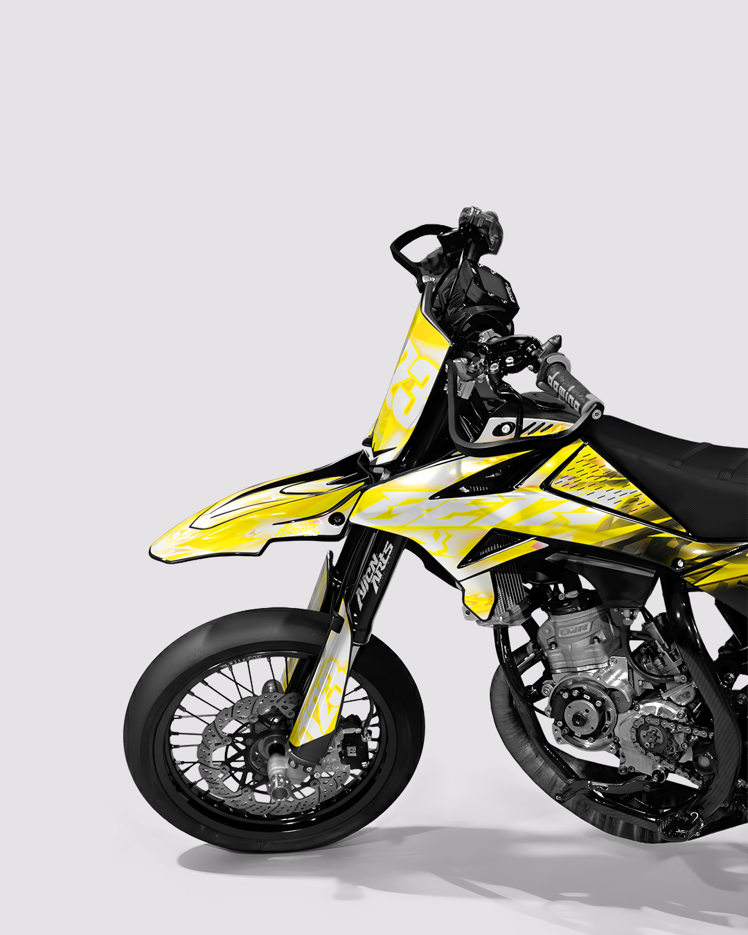 RUSH - Kit deco BETA 50cc - Jaune — vue de face