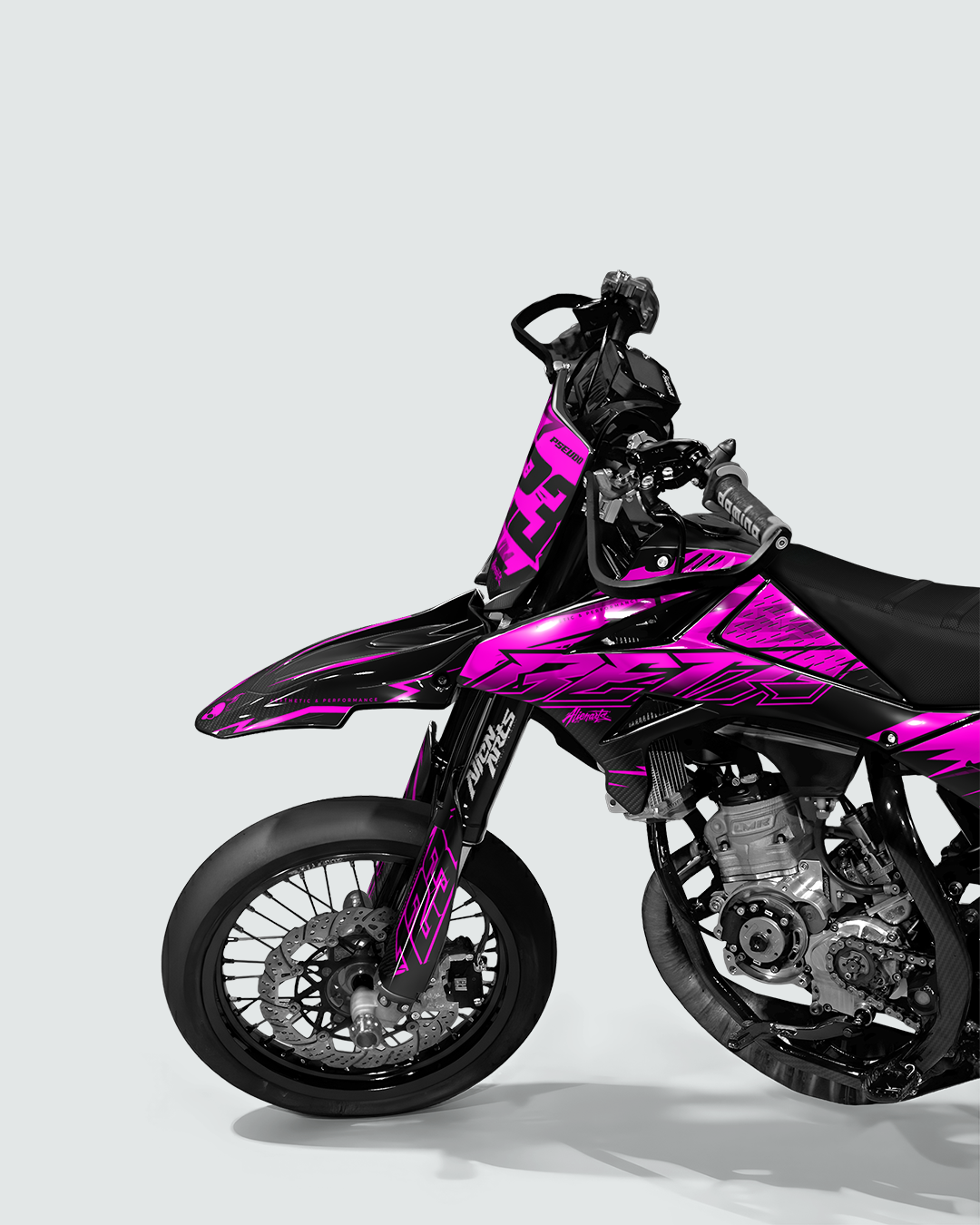 REAPER - Kit deco BETA 50cc - Rose — vue de face