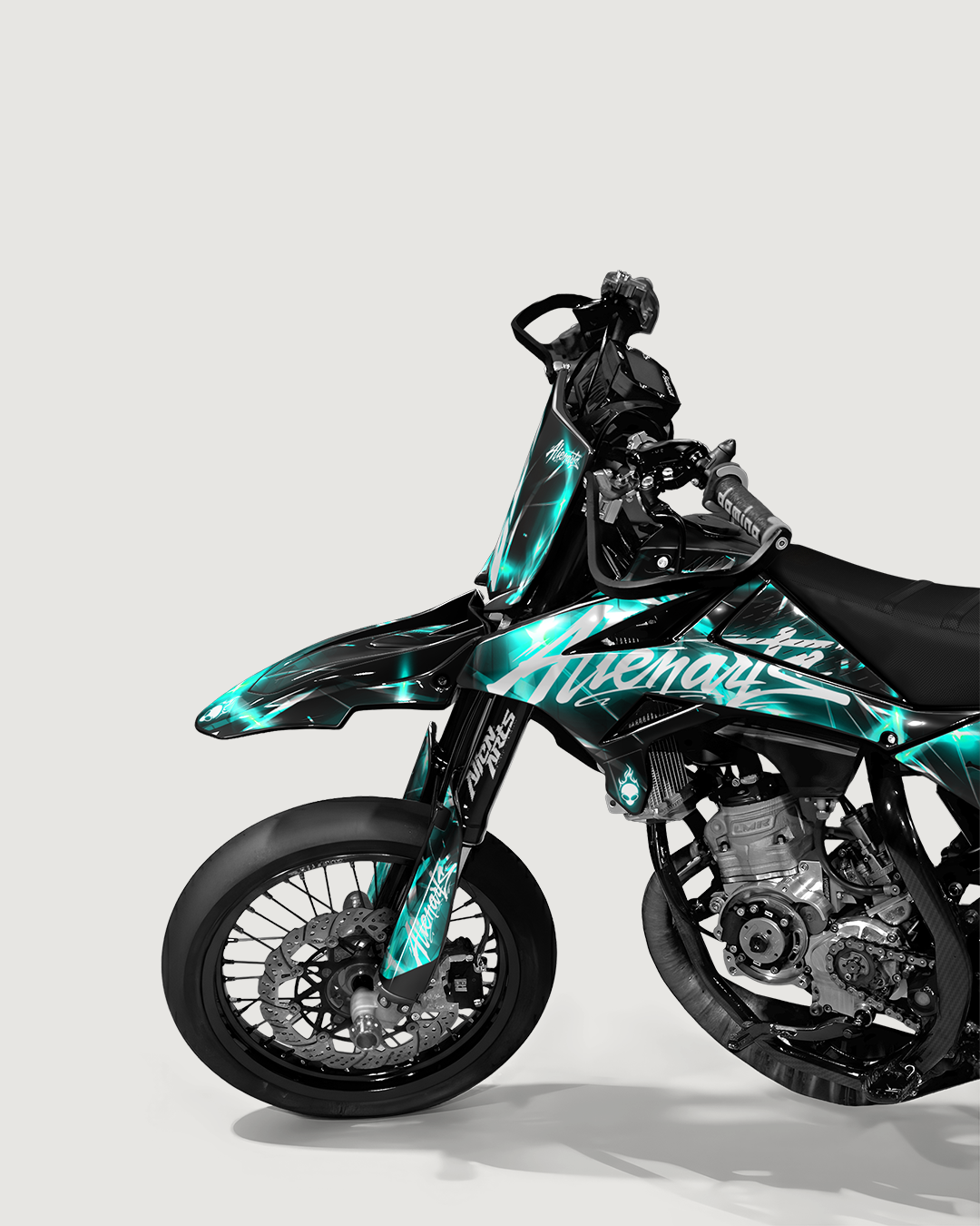 PLASMA - Kit deco BETA 50cc - Turquoise — vue de face