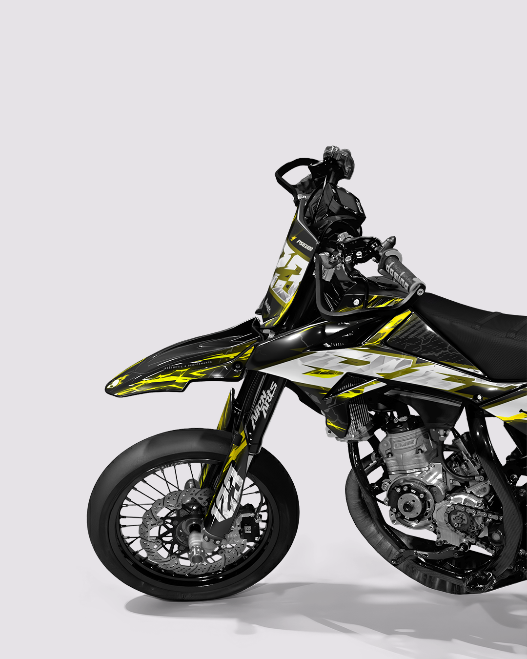 STORMX - Kit deco BETA 50cc - Jaune — vue de face