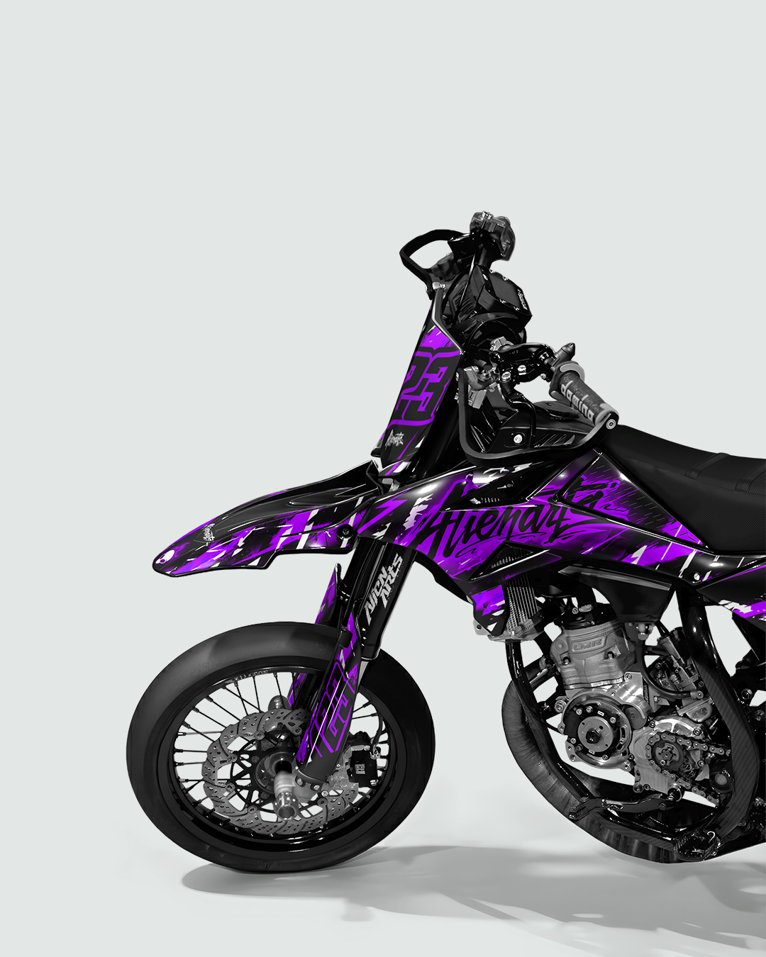 ROGUE - Kit deco BETA 50cc - Violet — vue de face