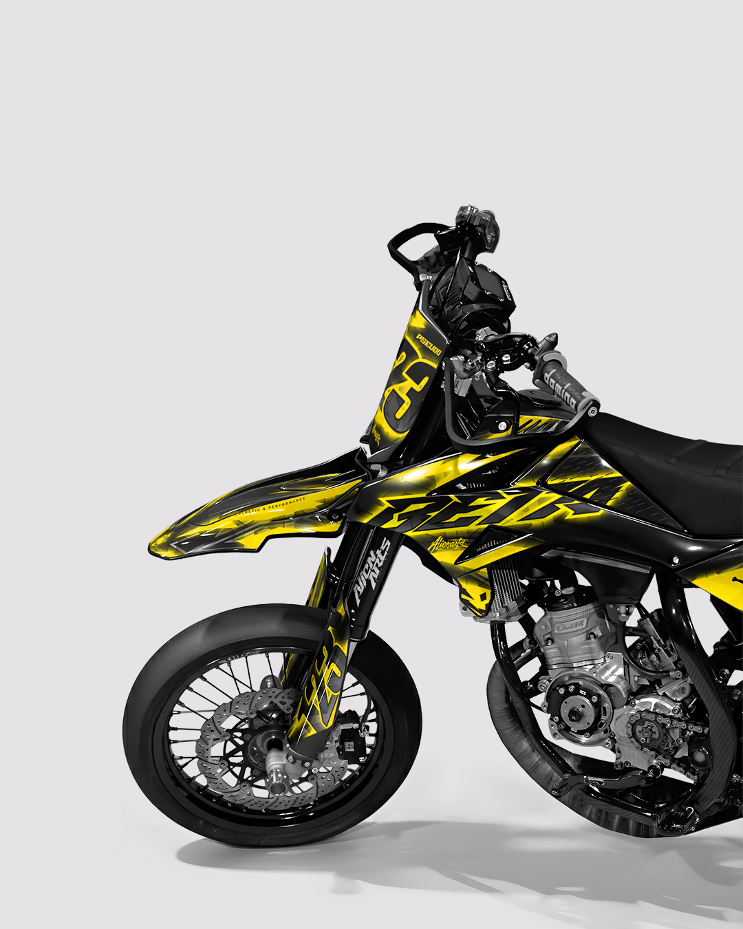 RAZOR - Kit deco BETA 50cc - Jaune — vue de face
