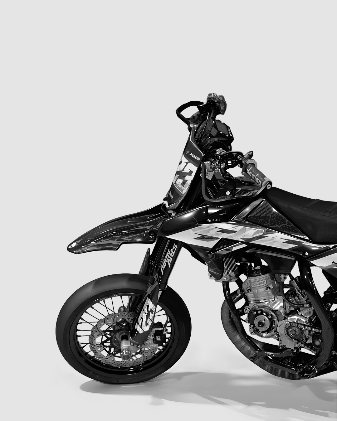 STORMX - Kit deco BETA 50cc - Blanc — vue de face