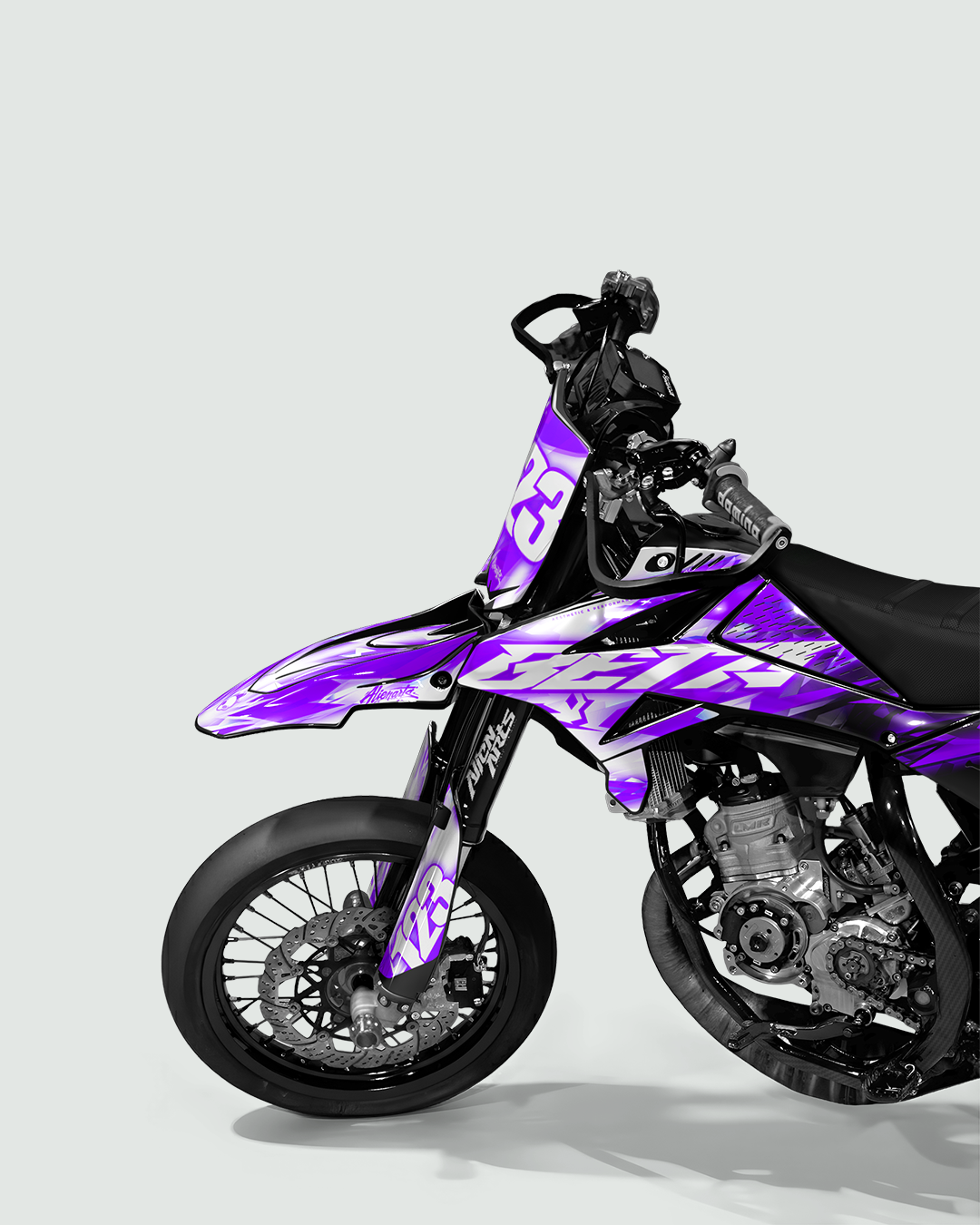 RUSH - Kit deco BETA 50cc - Violet — vue de face