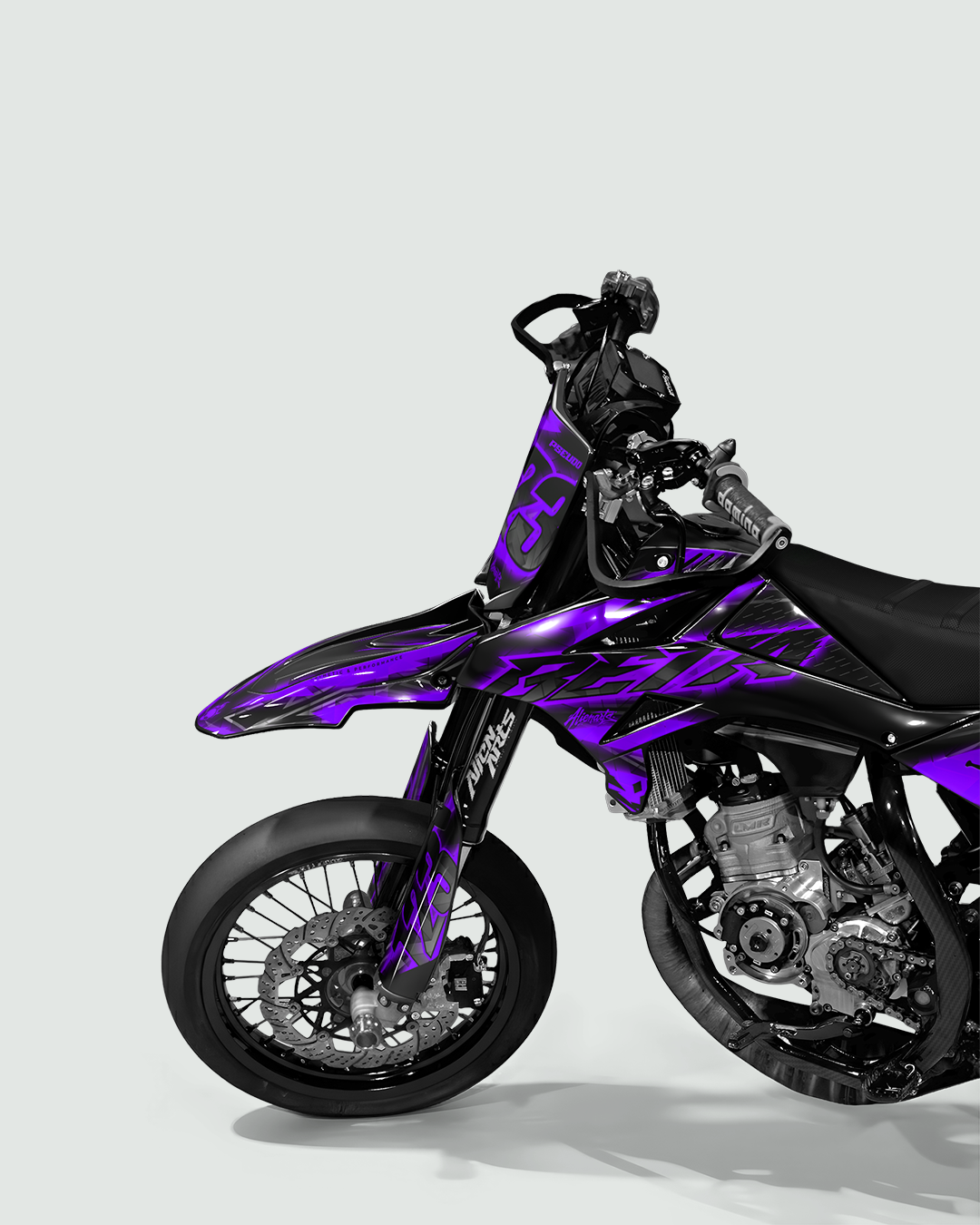 RAZOR - Kit deco BETA 50cc - Violet — vue de face