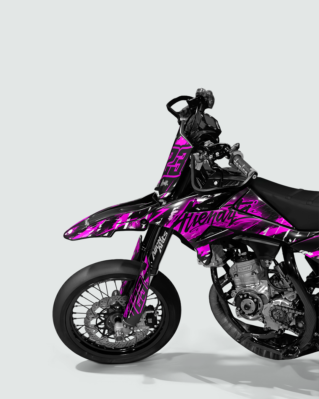 ROGUE - Kit deco BETA 50cc - Rose — vue de face