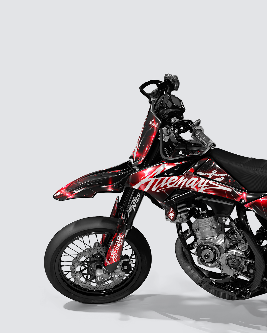 PLASMA - Kit deco BETA 50cc - Rouge — vue de face