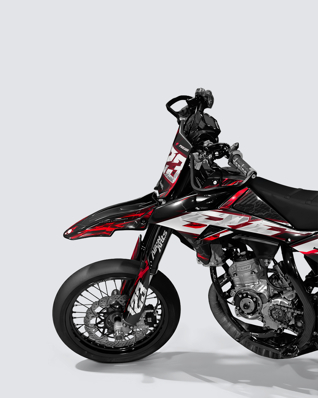 STORMX - Kit deco BETA 50cc - Rouge — vue de face