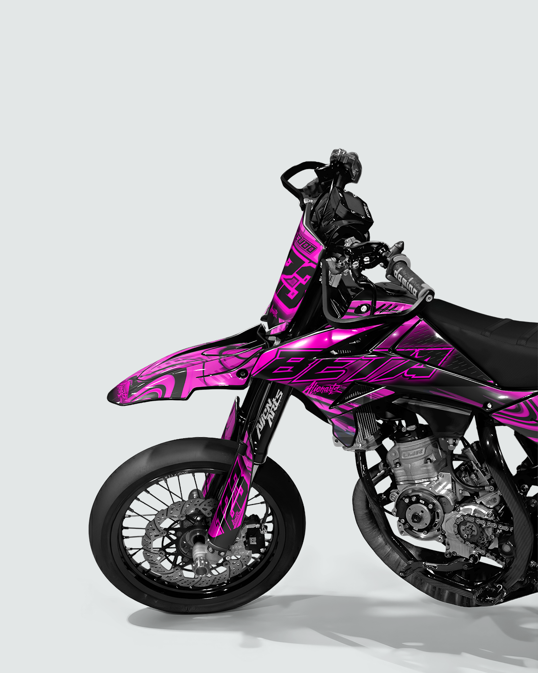 VORTEX - Kit deco BETA 50cc - Rose — vue de face
