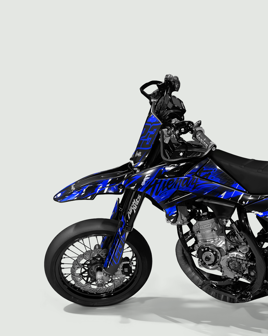 ROGUE - Kit deco BETA 50cc - Bleu — vue de face