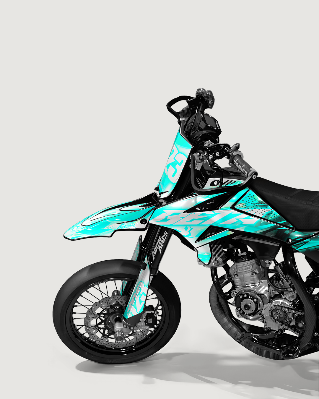 RUSH - Kit deco BETA 50cc - Turquoise — vue de face