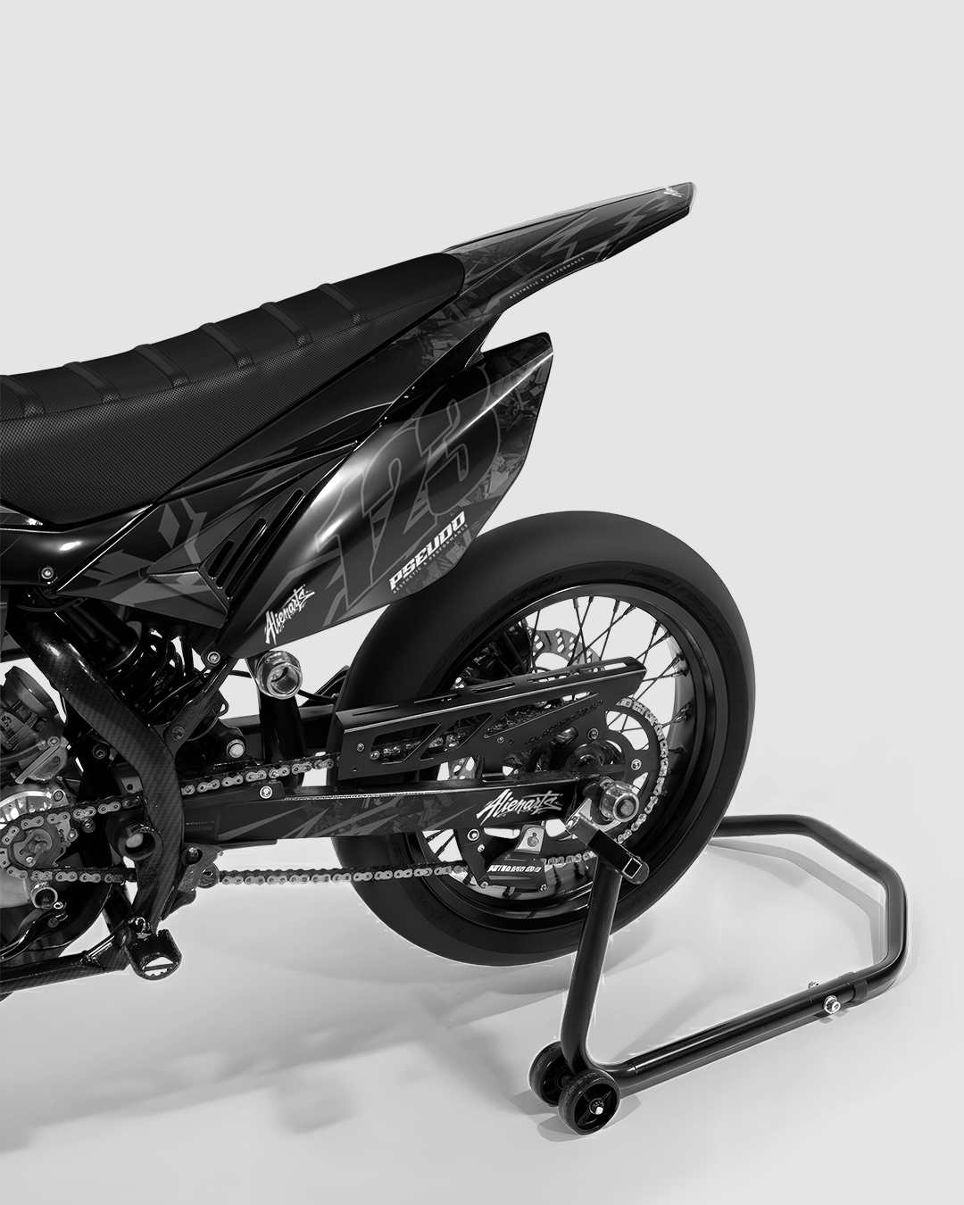 NEMESIS - Kit deco BETA 50cc - Blanc — vue de dos