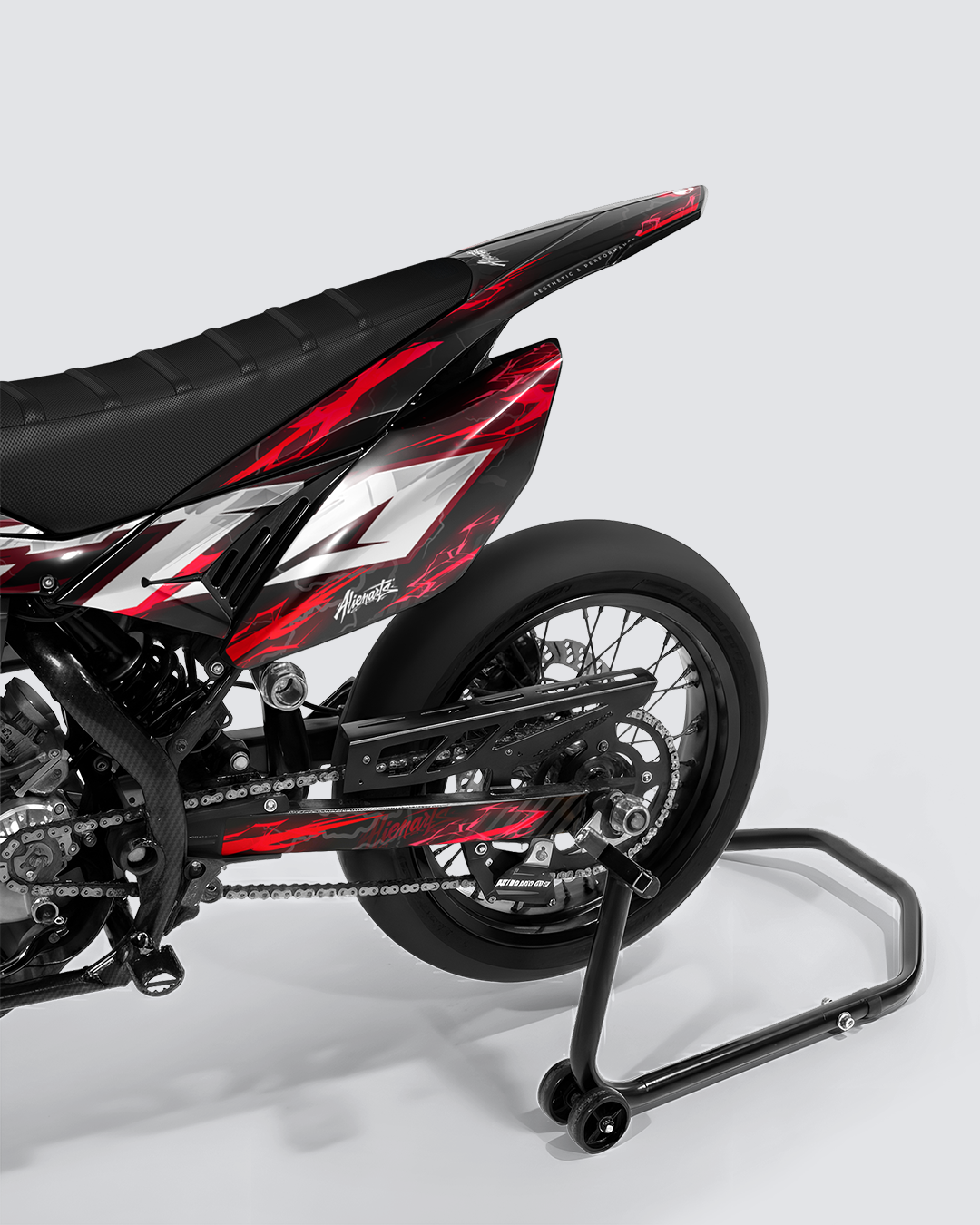 STORMX - Kit deco BETA 50cc - Rouge — vue de dos