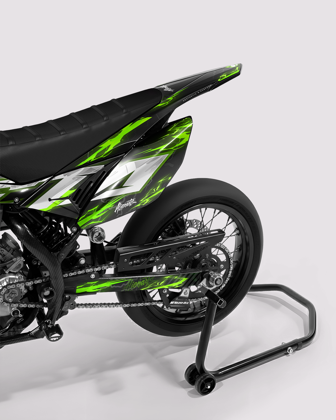 STORMX - Kit deco BETA 50cc - Vert — vue de dos