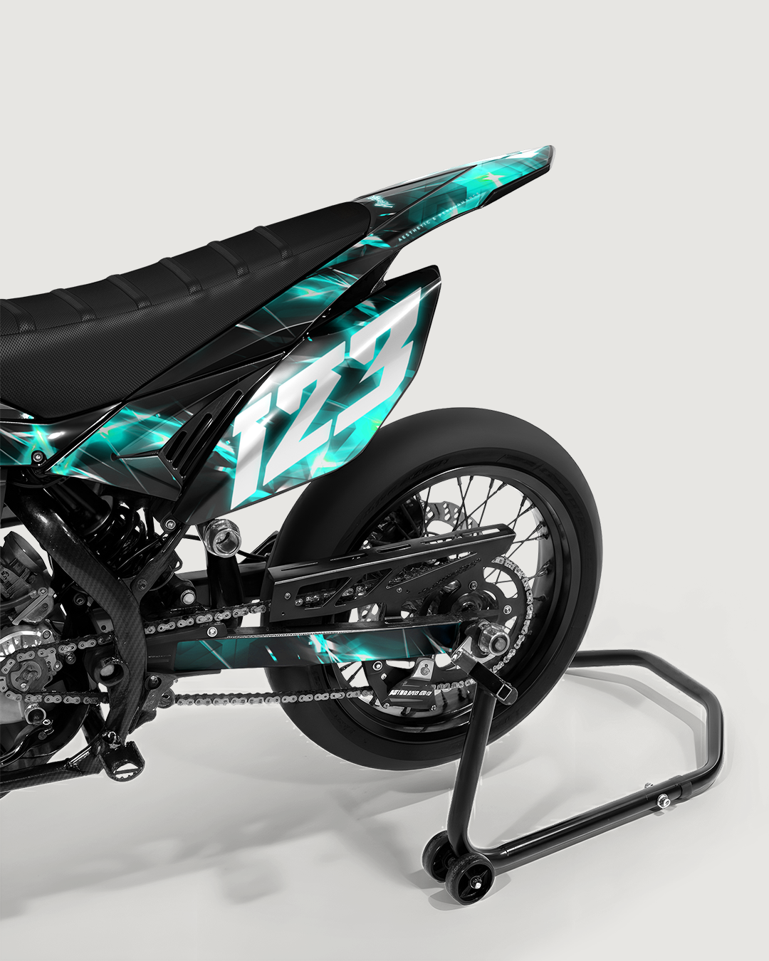 PLASMA - Kit deco BETA 50cc - Turquoise — vue de dos