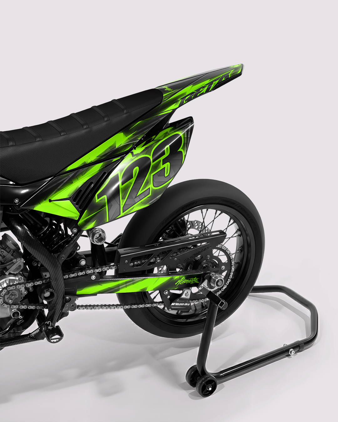 RAZOR - Kit deco BETA 50cc - Vert — vue de dos
