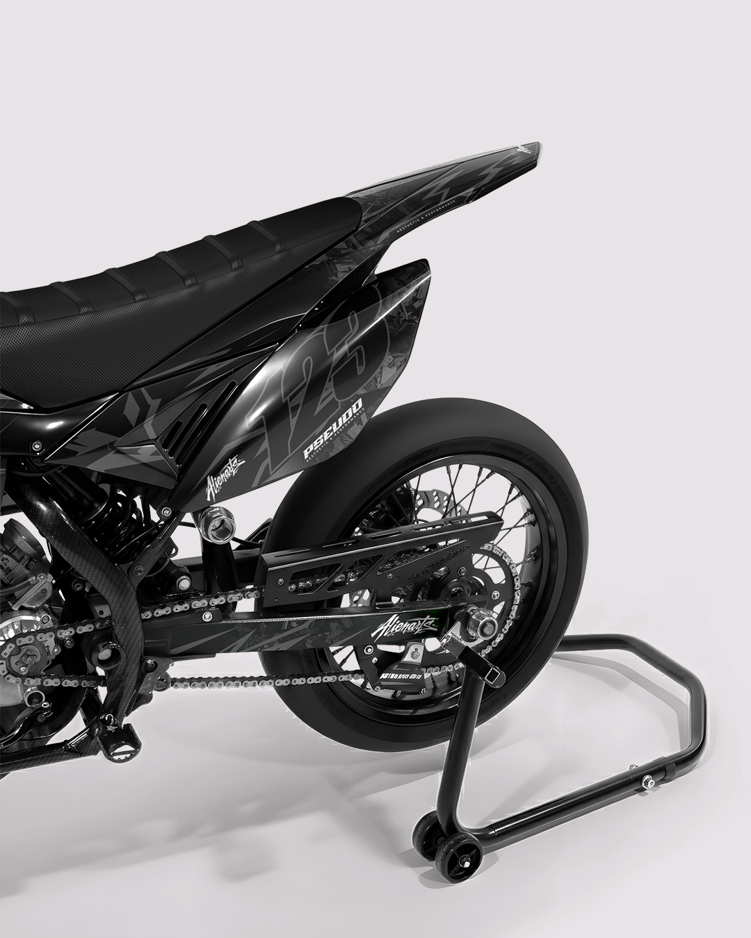 NEMESIS - Kit deco BETA 50cc - Vert — vue de dos