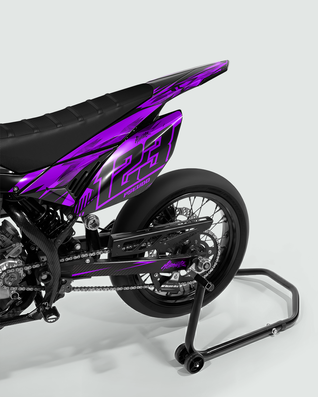 REAPER - Kit deco BETA 50cc - Violet — vue de dos