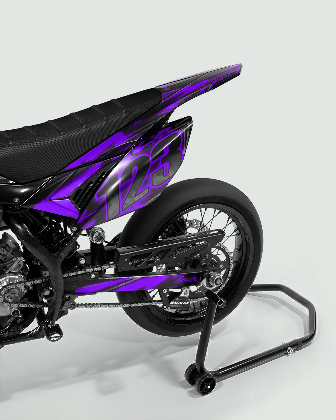 RAZOR - Kit deco BETA 50cc - Violet — vue de dos