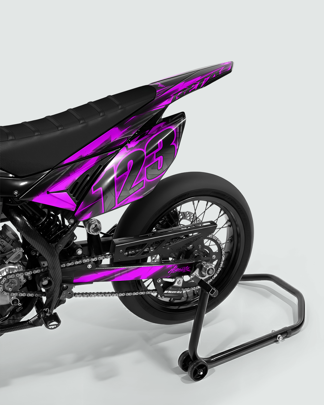 RAZOR - Kit deco BETA 50cc - Rose — vue de dos
