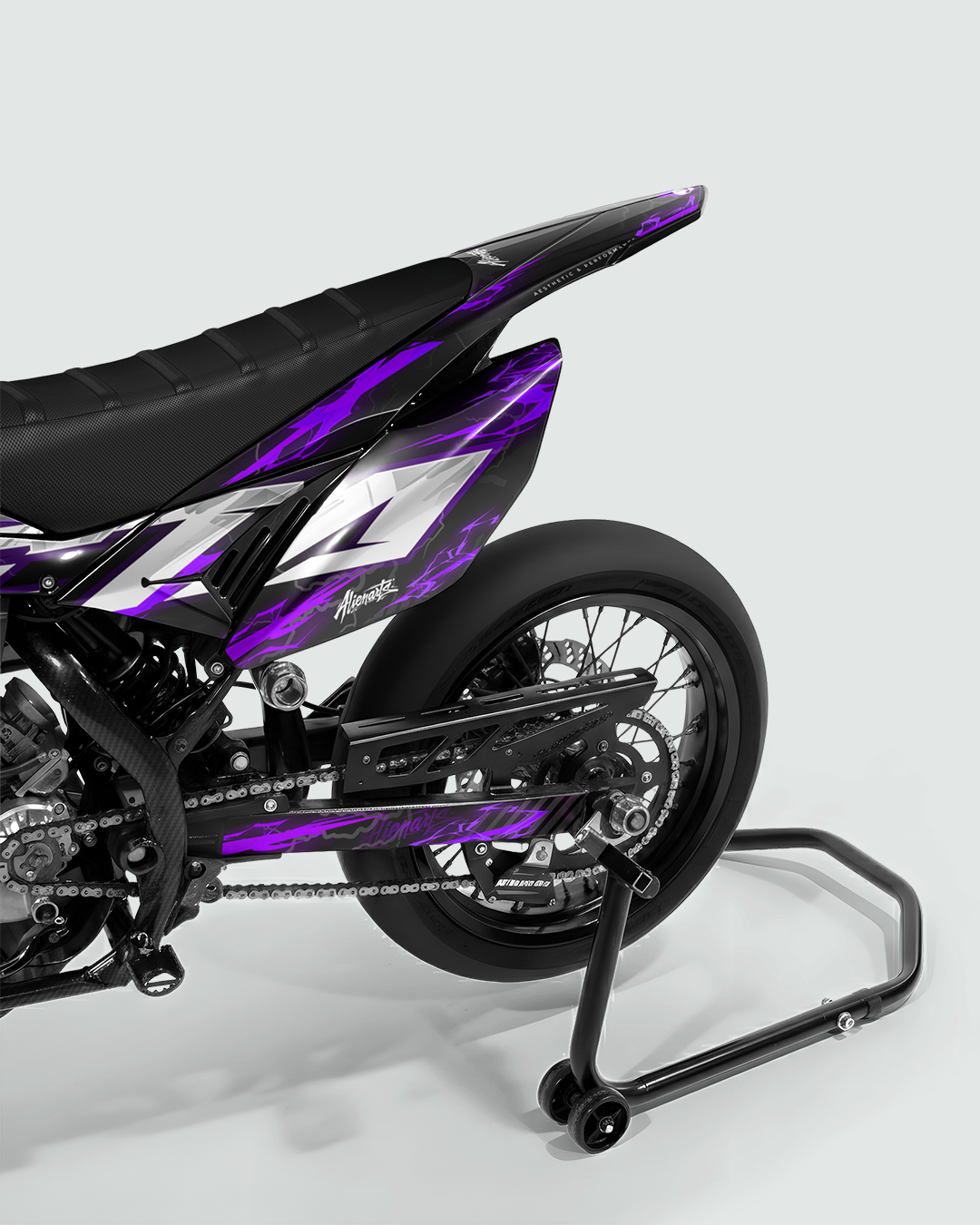 STORMX - Kit deco BETA 50cc - Violet — vue de dos