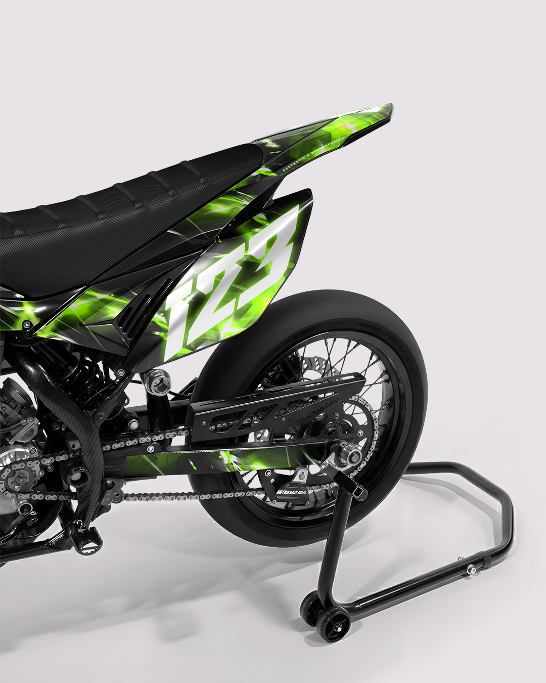 PLASMA - Kit deco BETA 50cc - Vert — vue de dos