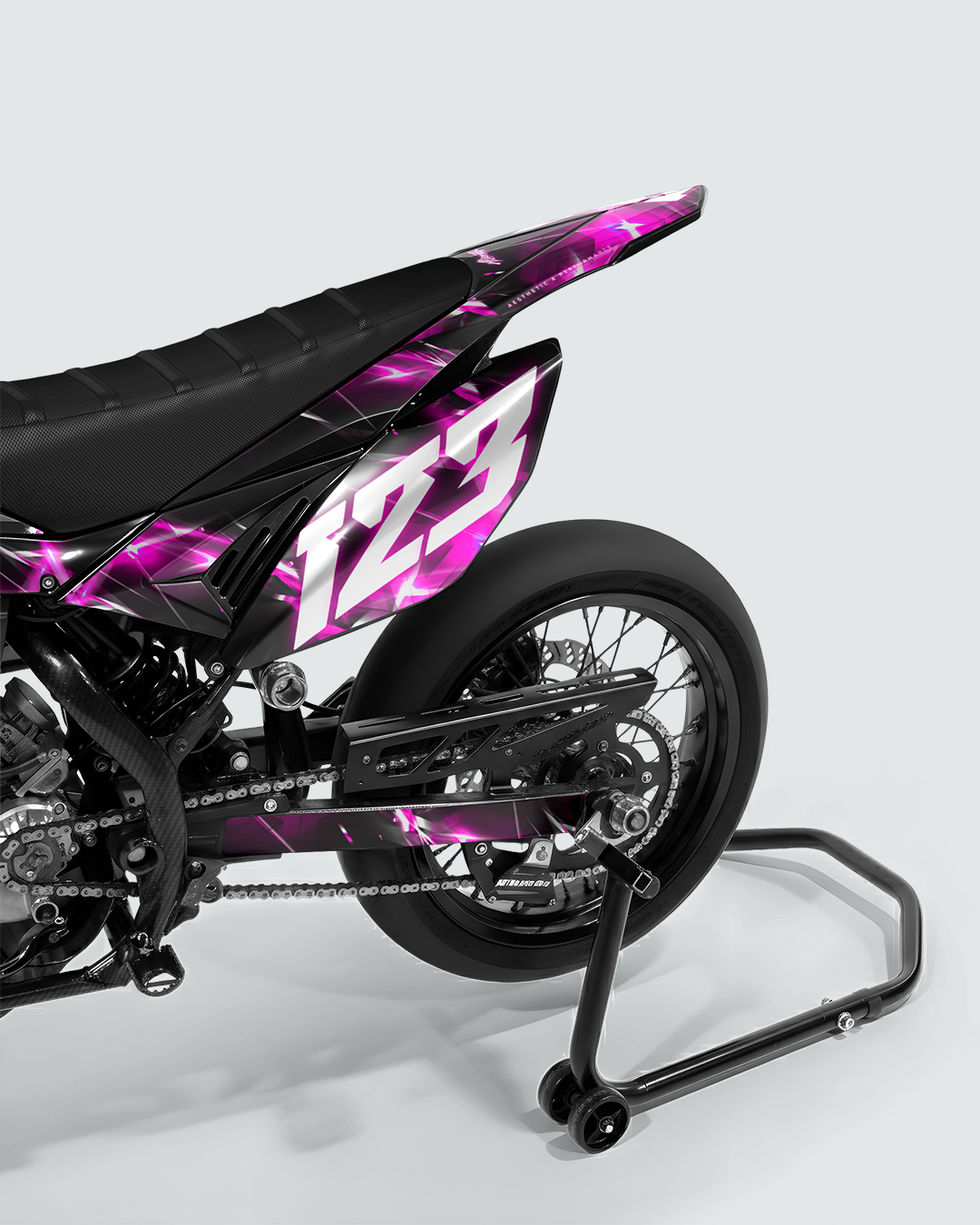 PLASMA - Kit deco BETA 50cc - Rose — vue de dos