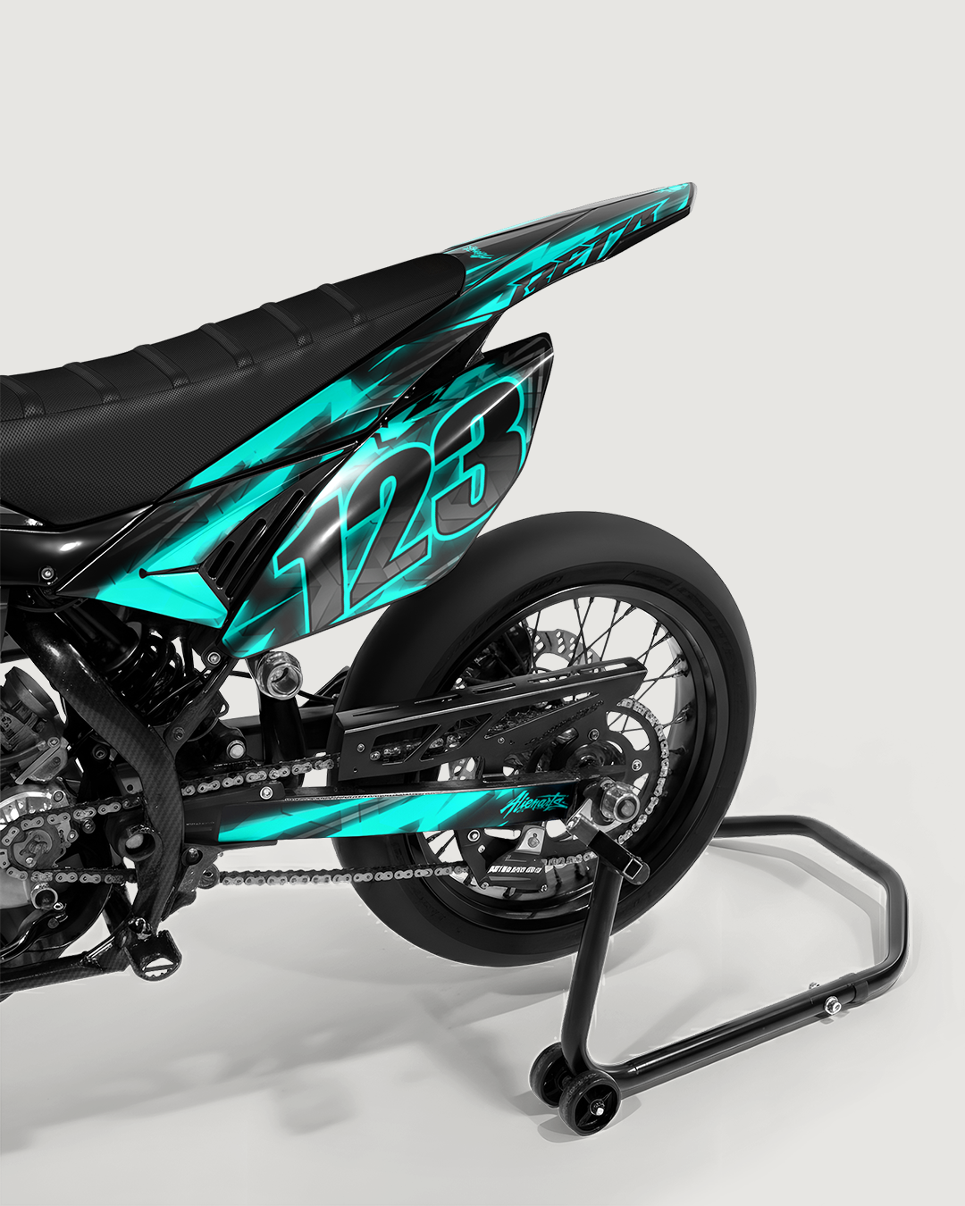 RAZOR - Kit deco BETA 50cc - Turquoise — vue de dos