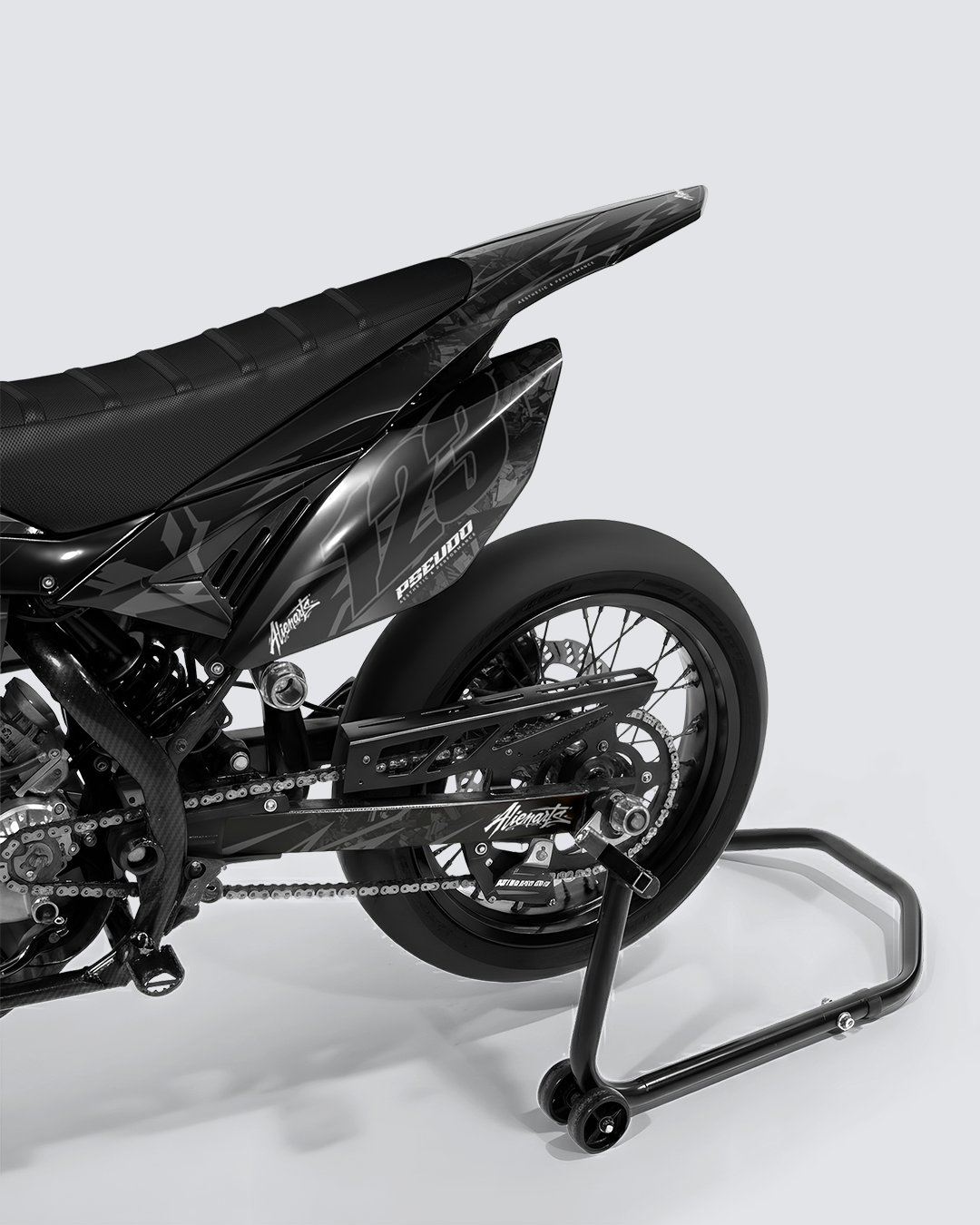 NEMESIS - Kit deco BETA 50cc - Rouge — vue de dos
