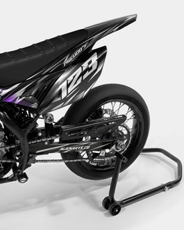 PLUME - Kit deco BETA 50cc - Violet — vue 3