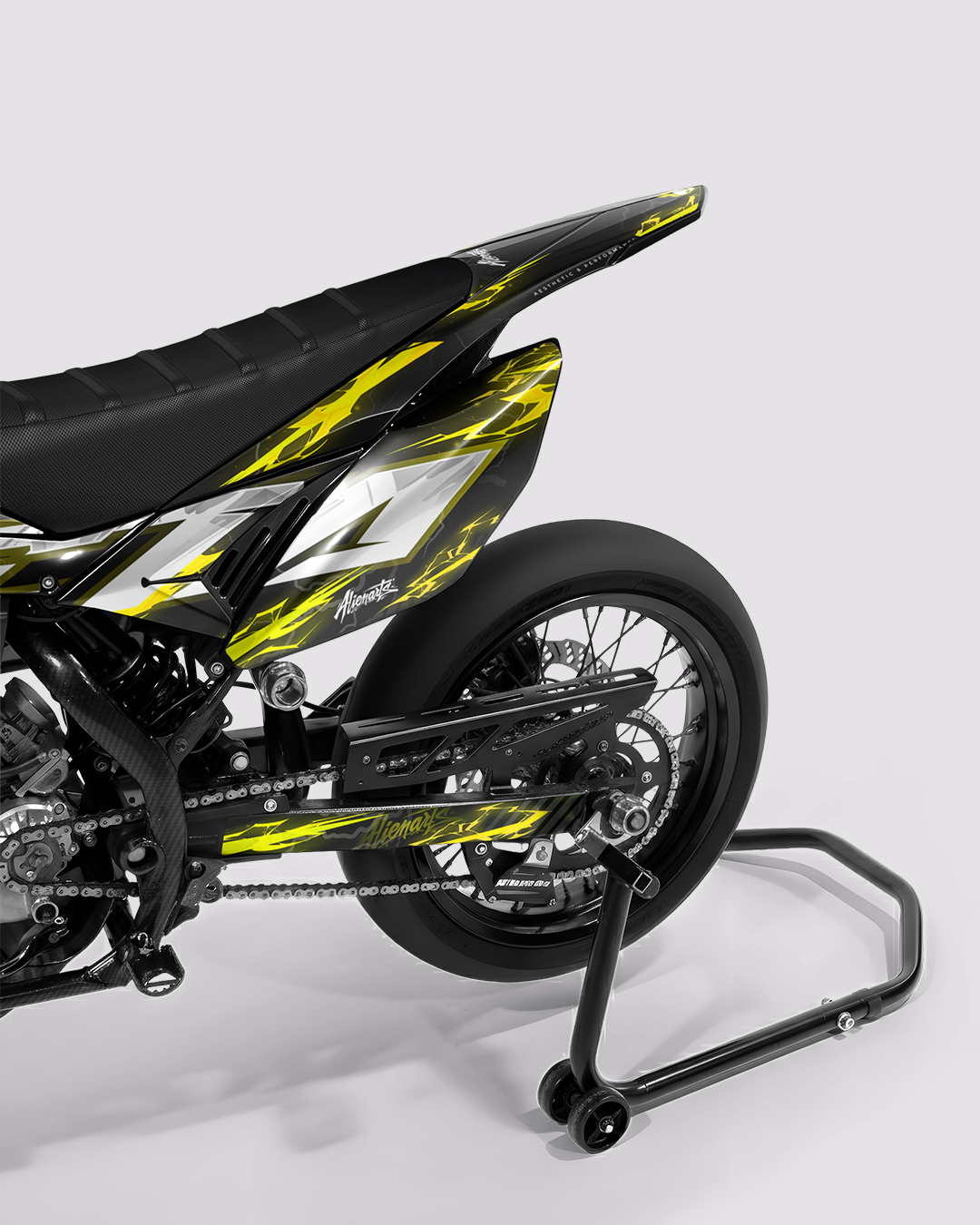 STORMX - Kit deco BETA 50cc - Jaune — vue de dos