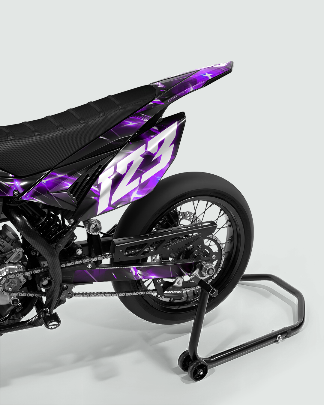 PLASMA - Kit deco BETA 50cc - Violet — vue de dos