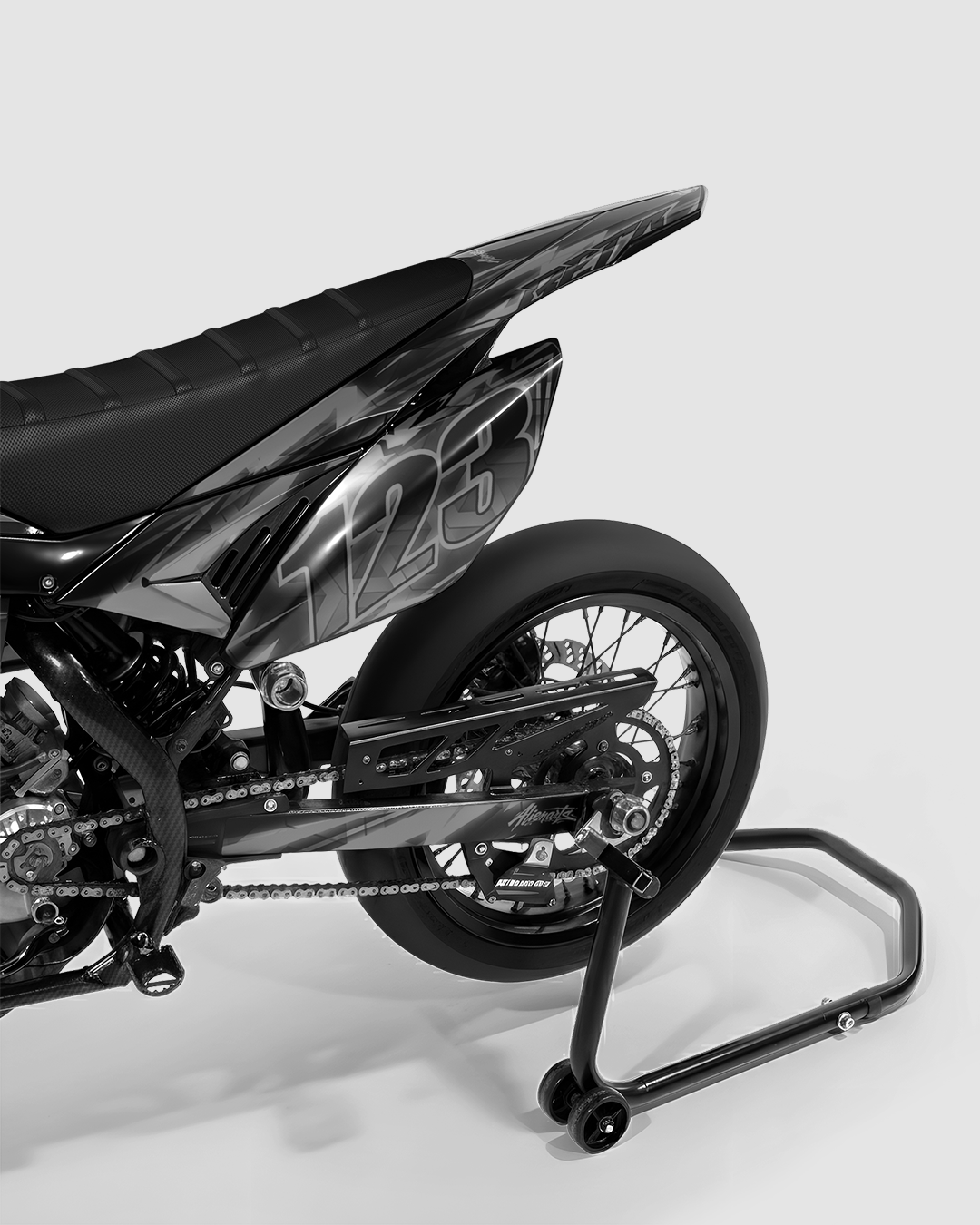 RAZOR - Kit deco BETA 50cc - Blanc — vue de dos