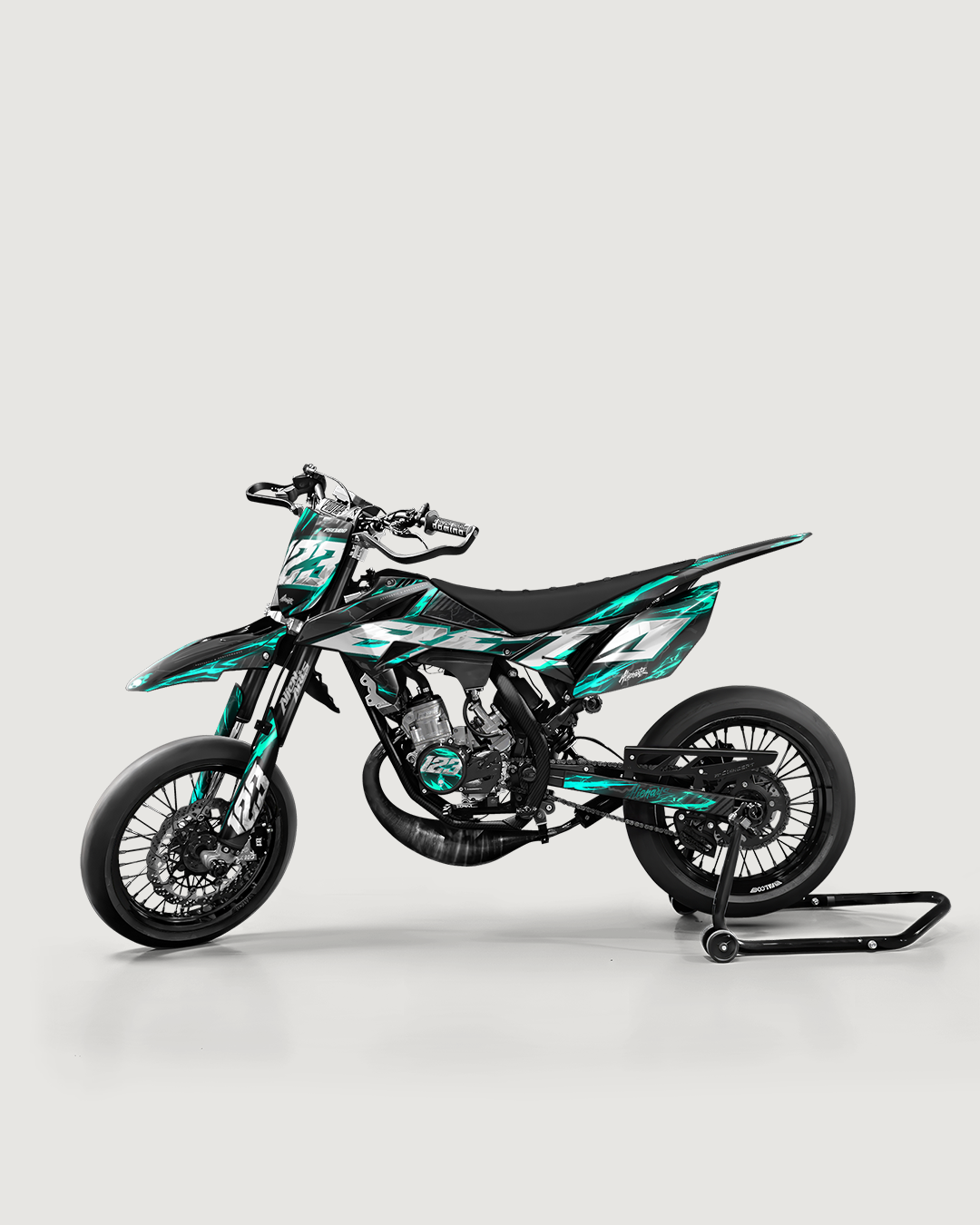 STORMX - Kit deco BETA 50cc - Turquoise — vue de côté