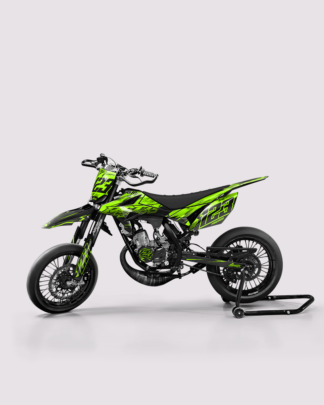 REAPER - Kit deco BETA 50cc - Vert — vue de côté