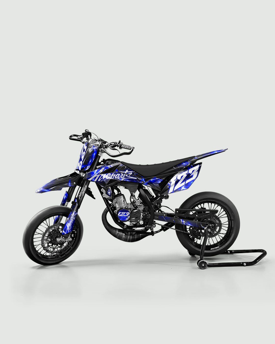 PLASMA - Kit deco BETA 50cc - Bleu — vue de côté
