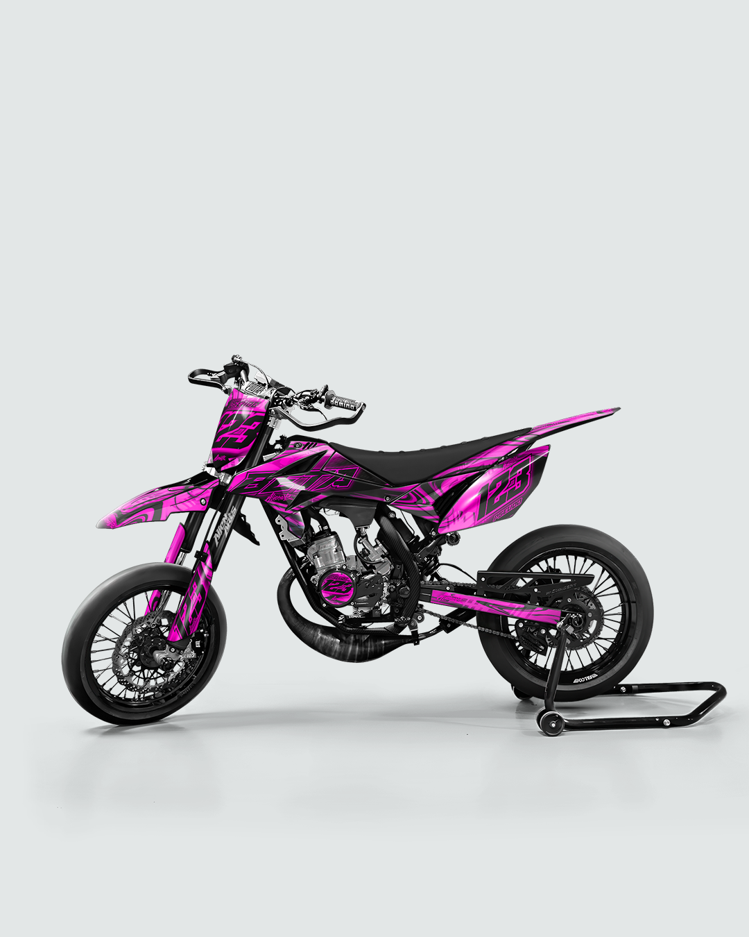 VORTEX - Kit deco BETA 50cc - Rose — vue de côté