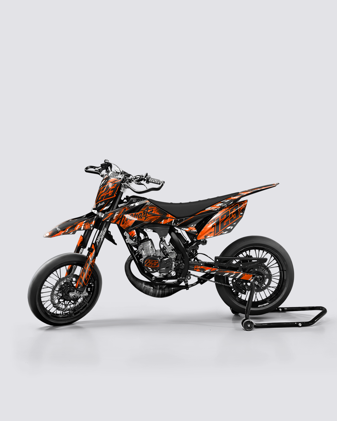 ROGUE - Kit deco BETA 50cc - Orange — vue de côté
