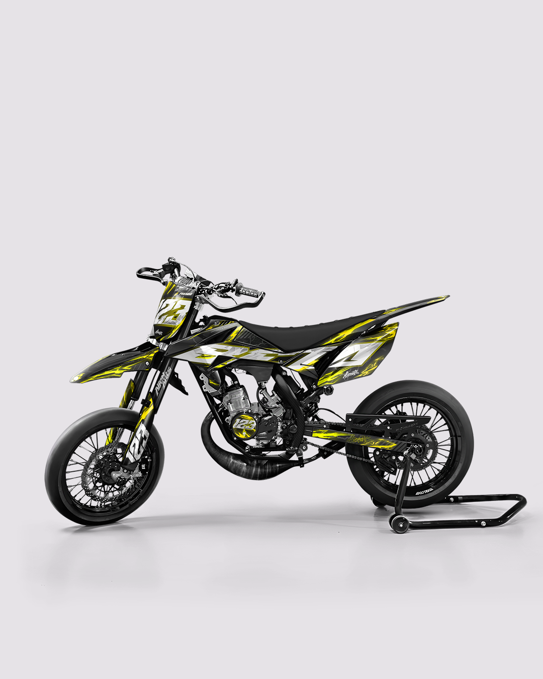 STORMX - Kit deco BETA 50cc - Jaune — vue de côté