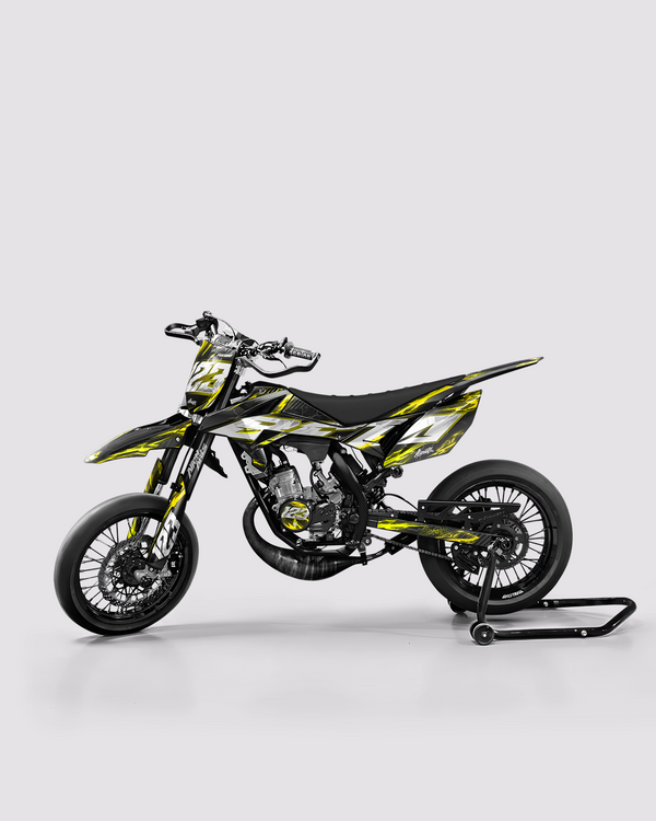 STORMX - Kit deco BETA 50cc - Jaune — vue de côté